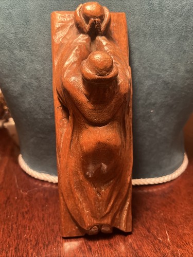 Vintage hand carved wooden - hand,