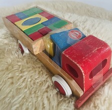 vintage Heros brand wooden toy