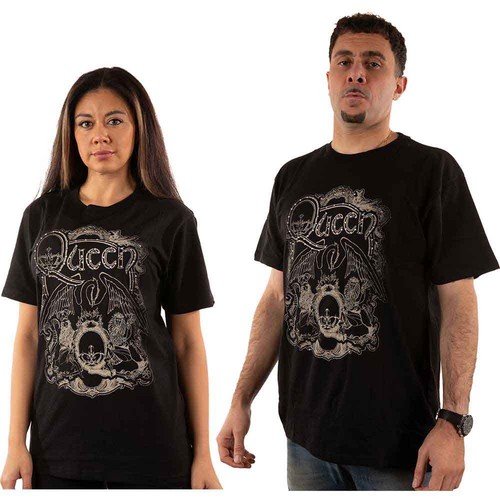 Queen diamante ornate crest - diamante,