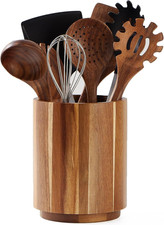Acacia Wood Utensil Holder