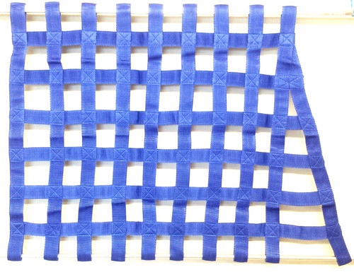 Blue window net - saloon, webbing