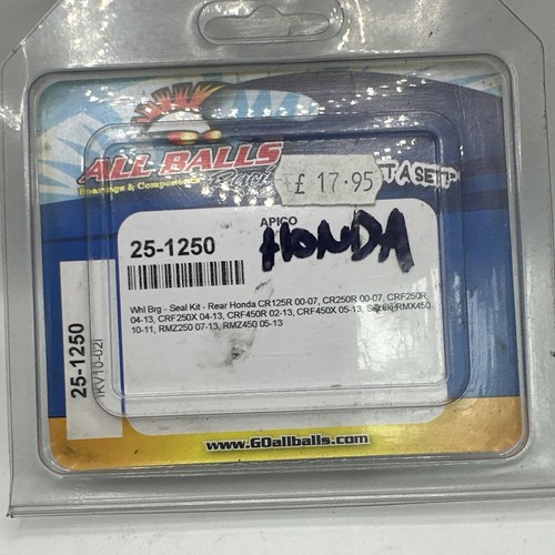 Rear wheel bearing kit cr - wheel,