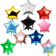 18" inch 5pcs STAR Foil Balloons Birthday Party Decoration Mylar Helium Balloon