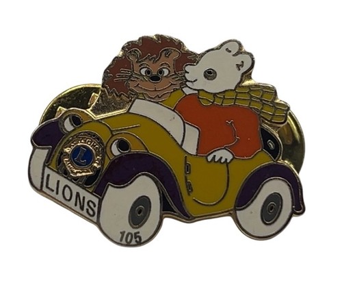 Rupert bear enamel pin badge - bear,