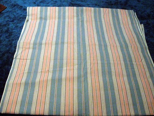 Vtg fabric pillow ticking - pillow, blue