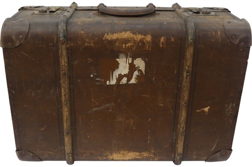 Vintage wooden suitcase rustic - vintage,