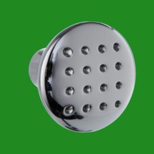 10x 32mm Round Chrome Effect