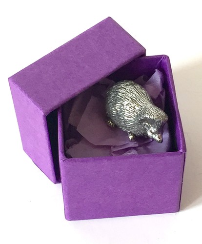 Hedgehog figurine hand made - hedgehog,