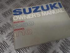 Suzuki T10 250cc Circa 1962-1965 Original Owners Manual RARE Collectors Item
