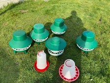 Poultry feeders feeder and drinker & new egg boxes chicken/hen/cockerel