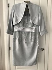 ZEILA Donna Mother Of The Bride Dress and Bolero Jacket, Size 10/12