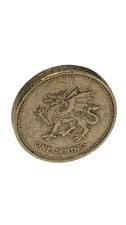 2000 £1 One Pound Coin – Welsh Dragon Reverse – Circulated