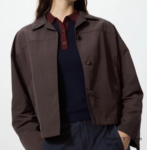 Uniqlo open collar short - collar,