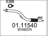 Mts 01.11540 Front Exhaust