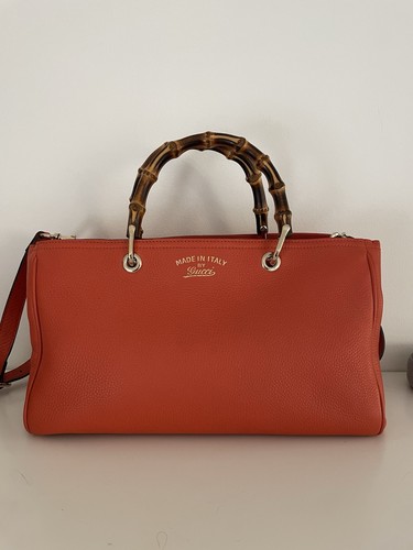 Gucci bamboo shopper leather - gucci,