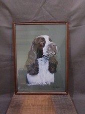 Print of a Cocker Spaniel by Brian Hupfield, Collectable Framed/ 42 X 31 cm 