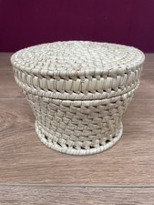 Vintage Retro Round Wicker