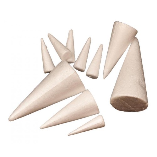10pcs cone shaped polystyrene - 10pcs,