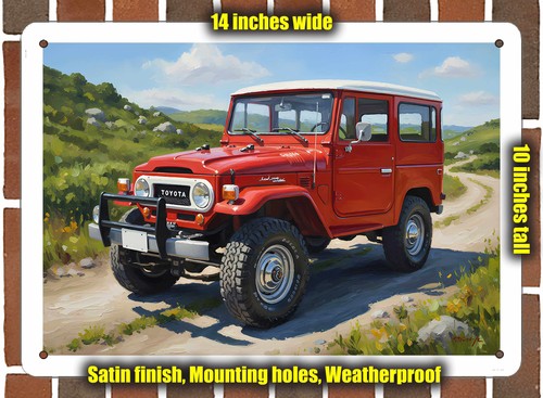 Metal sign 1969 toyota land - metal,