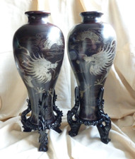 2 x Large Chinese Lacquer