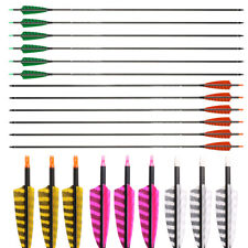 32 in Carbon Arrows Spine 400 Nature Fletching Target for Recurve /Compound Bow