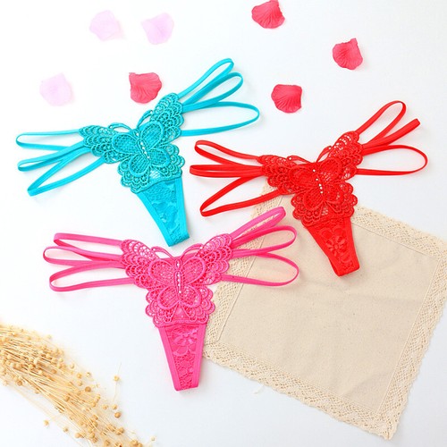 Ladies panty keyhole butterfly