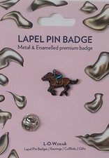 Horse and Jockey Lapel Pin Hat