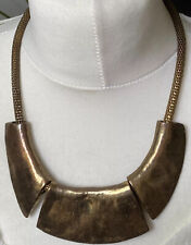 Gold Metalic Statement Piece Necklace Stunning