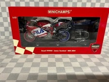 1/12 MINICHAMPS SIGNED JAMES TOSELAND DUCATI 999F04 WSB 2004