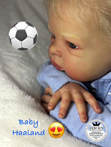 Baby haaland reborn - haaland, doll