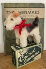 Antique Vintage Steiff Airedale Fox Terrier Dog Soft Toy Bear Pal C.1949-1958