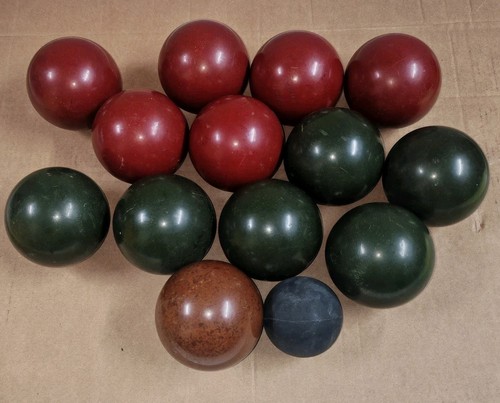 Vintage henselite bocce wooden - vintage,