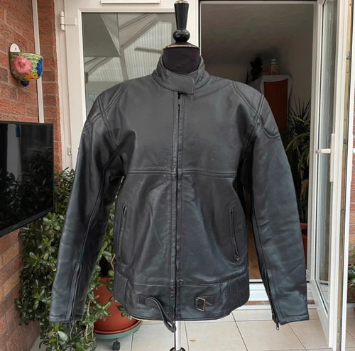 Vintage black heavy leather - vintage,