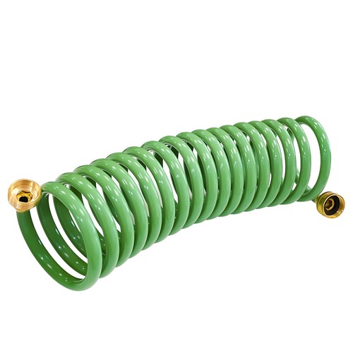 Coiled garden hose - garden, 3/4"