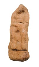 ANCIENT ROMAN TERRACOTTA STATUETTE OF A MALE, SENATORIAL, RARE ITEM