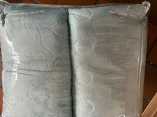 Cozee Home Set of 2 Velvet Soft Embossed Duvet Sets Eau De Nil size Single New