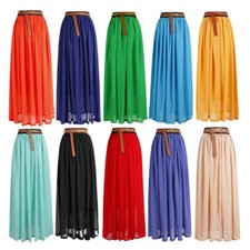 Women Pleated Fold Over High