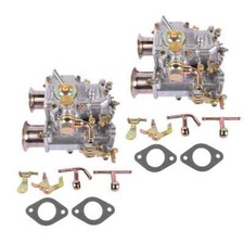 2PCS Twin Choke Carburetor For 4 Cyl 6 Cyl VW 1.5 1.6 1.7 Engines 40mm Weber