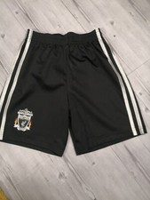 Liverpool  football shorts vintage  boys Or Girls   5/6 Years Adidas   Grey 