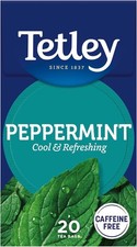 Tetley Fresh Mint Tea Bags - Refreshing Peppermint  Spearmint Blend Naturally