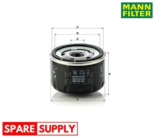 Oil filter for renault - 11, 18
