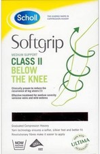 Scholl Unisex Softgrip Medium Support Class Ii Ribbed - 2 for Mens or Women