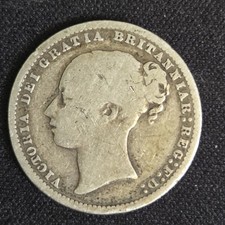 1875 Victoria Silver Shilling