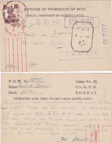 1942 india ww2 pow - india, 22