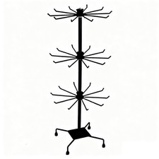 70 Hooks Rotating Metal 7 Tier