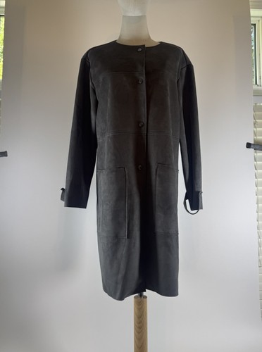 Grey faux suede philosophy - suede,