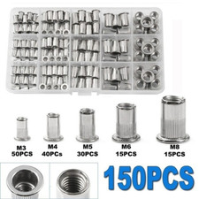 150pcs Aluminum Rivet Nut Kit