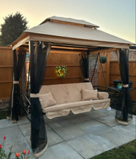 Garden Swing Bench 3 Seater