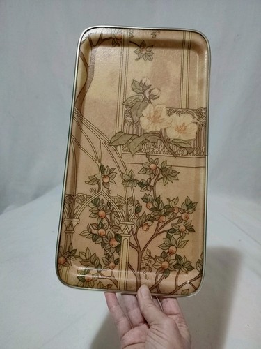 Vintage 1970s tray rectangular - tray,