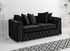 Plush velvet sofa set - sofa, 2